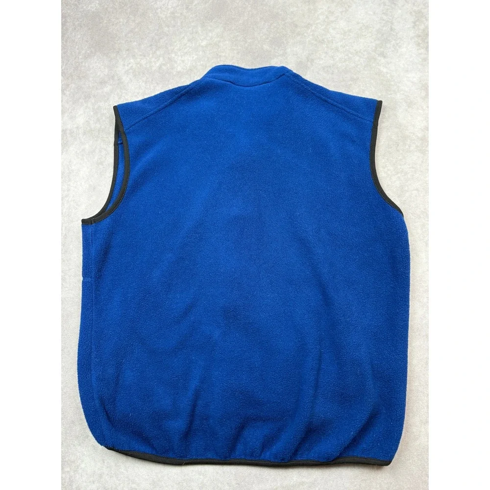 The North Face Fleece Polartec Vest‎ Royal Blue Full Zip Men M Outdoor Layer USA